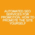 Automated SEO services for promotion. How to promote the site yourself