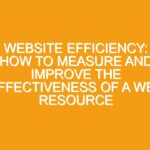 Website efficiency: how to measure and improve the effectiveness of a web resource