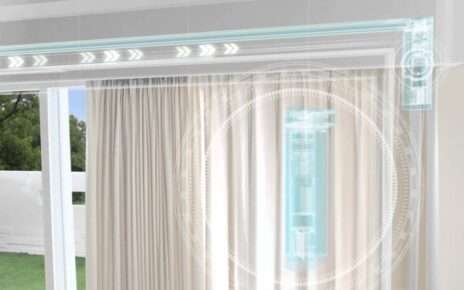 Smart Motorized Wave Curtain in Dubai