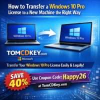 How to Transfer a Windows 10 Pro License to a New Machine the Right Way