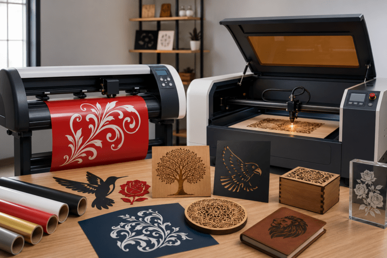 vinyl and laser machine